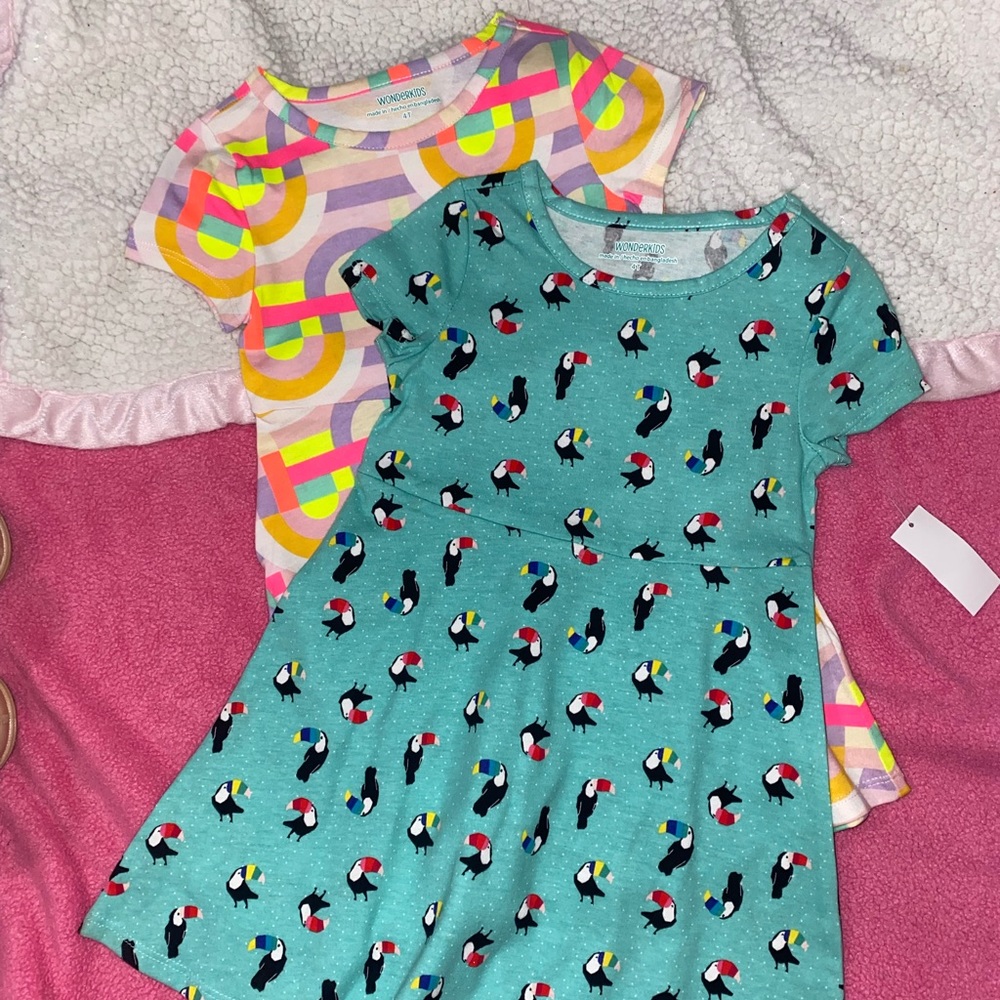 Brand new Wonderkids dresses!! 4T!! Two dresses!